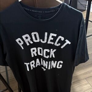 Under Armour Project Rock Black Tee